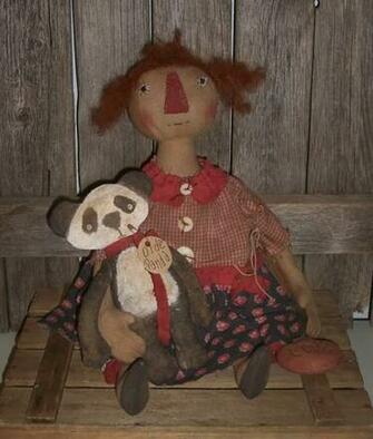 Handmade Primitive Raggedy Folk Art Tessa Doll Primitives Photo Html