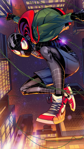 Miles Morales Spider Man 4k Wallpaper iPhone HD Phone 550h