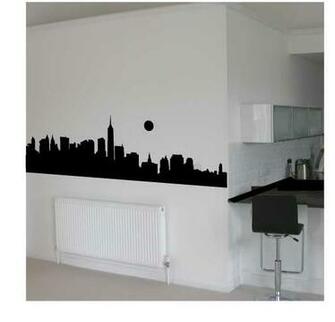 Skyline Applique Wall Art