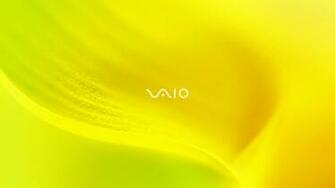 Wallpaper Sony Vaio Yellow System Line Full HD 1080p