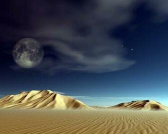 Night In The Desert 3d Wallpaper For Your Computer Desktop
