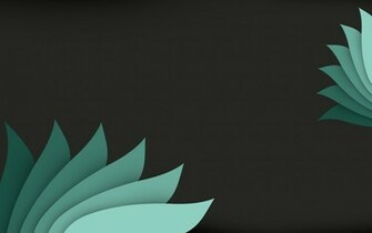 Turquoise Leaves Wallpaper