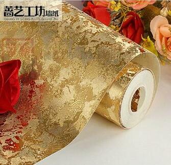 Modern Gold And Silver Floral Wallpaper Home Decor Pvc Reflective