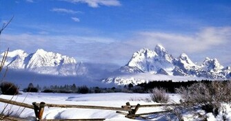 Snow Mountain Range Wallpaper Snowy