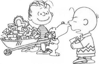 Charlie Brown Valentine Coloring S Christmas