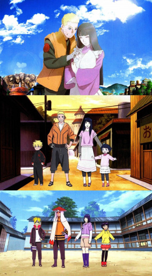 Uzumaki Family Collage Wallpaper