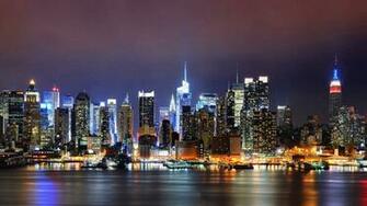 New York City Light Building Wallpaper