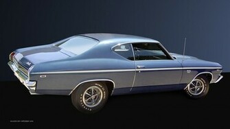 Chevelle Wallpaper Blue Coupe Image Pictures