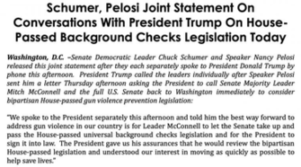 Chuck Schumer On Today Speakerpelosi I Spoke To