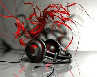 Headphones Music Notes Wallpaper