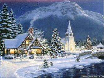 Christmas Village Wallpaper