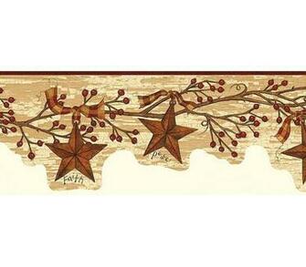 Country Star Wallpaper Border