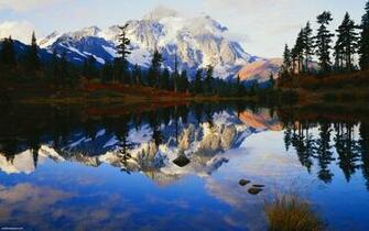 Pin Spring Mountain Reflection Desktop Wallpaper HD On