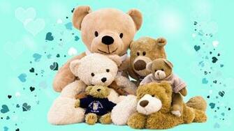 Teddy Bear Family HD Wallpaper Rocks