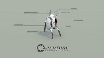 Aperture Laboratories Sentry Turret Wallpaper Paperpull