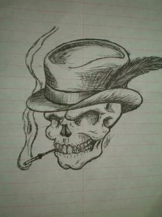Skull Top Hat By Desertsnakemedia