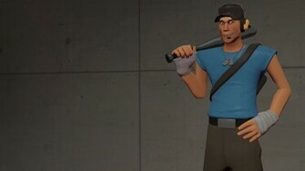 Tf2 Scout Blu Wallpaper By Mistahbizness