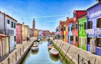 Wallpaper The Sky Home Boats Italy Venice Channel Burano