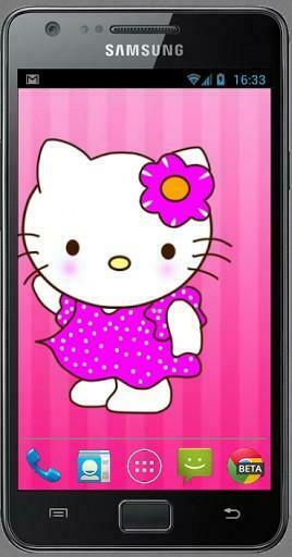 Bigger Hello Kitty Live Wallpaper For Android Screenshot