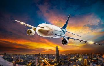Wallpaper The Sky Clouds Flight Lights Plane Engine
