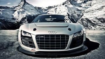 Sliver Audi R8 Gtr V10 Front Desktop Pc