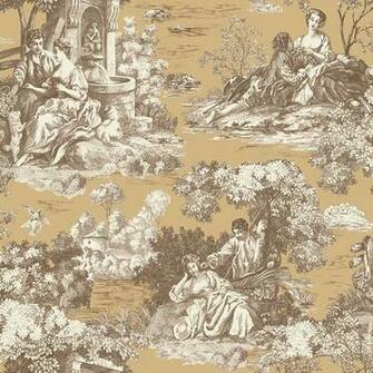 Brown Toile Bedroom