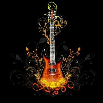 Guitar Abstract iPad Air Wallpaper iPhone