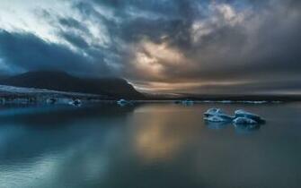 Gray Skies Over Iceland Desktop Wallpaper Background