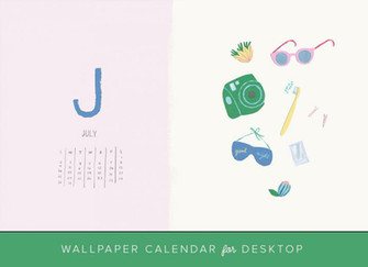July Desktop Calendar And Wallpaper The House That Lars Built