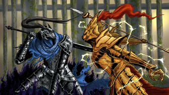 Dark Souls Artorias Vs Ornstein By Menaslg