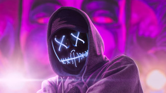 Hoodie Neon Guy Abstract 4k Laptop Full HD 1080p Wallpaper Image
