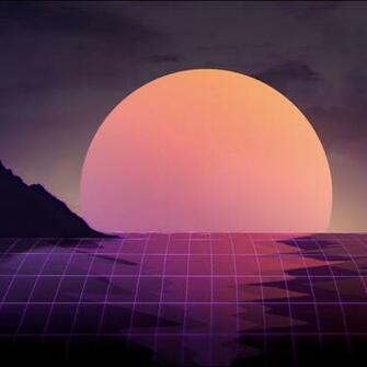 Vapor Wave Sunset iPad Pro Retina Display Wallpaper HD
