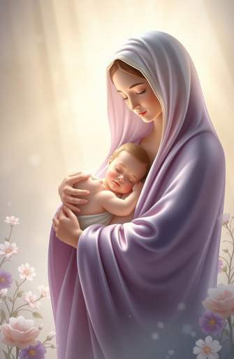 Jesus Christ Mother Mary Wallpaper