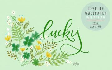 Wallpaper Shamrocks Luck