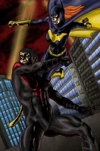 Nightwing Batgirl Colour By Marcouellette