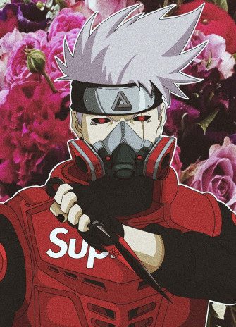 Anime Characters Wearing Supreme Wallpaper