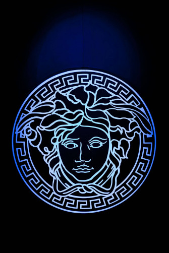 Versace Men Logo Black Portrait Wallpaper