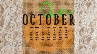 October Desktop Calendar Wallpaper Call Me Victorian