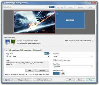 Displayfusion Desktop Wallpaper Monitor Configuration