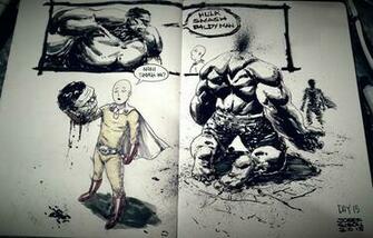 Saitama One Punch Man Hajar Karakter Dc Dan Marvel Comics Baca Unik