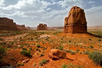 Wallpaper Arches National Park Utah Mountains Rocks