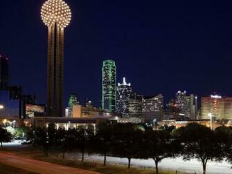 Wallpaper Dallas Skyline Reunion Tower Desktop