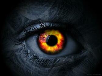 Wallpaper Red Black Eye