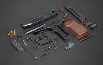 Wallpaper The Makarov Pistol Complete Disassembly Image For