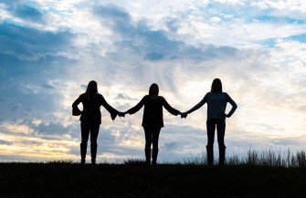 Best Friends Holding Hands Wallpaper