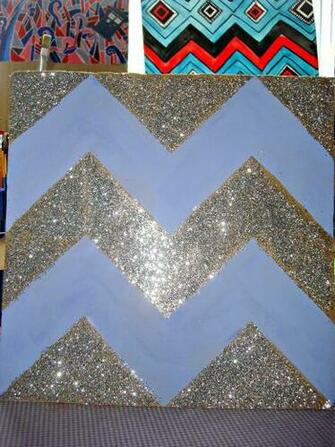 Glitter Chevron Wallpaper Board By