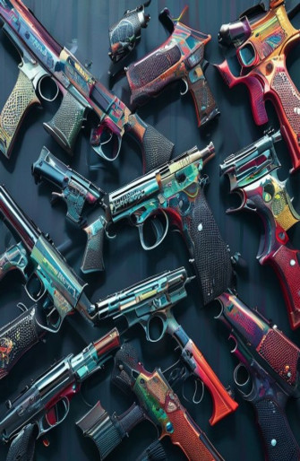 3d Guns Wallpaper