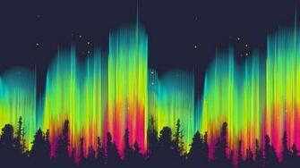 HD Wallpaper Colors Stars Bright Northern Lights