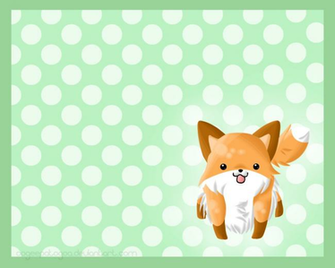 Kawaii Fox Background By Oogeepatogoa