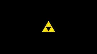 The Legend Of Zelda Black Background Simple Triforce